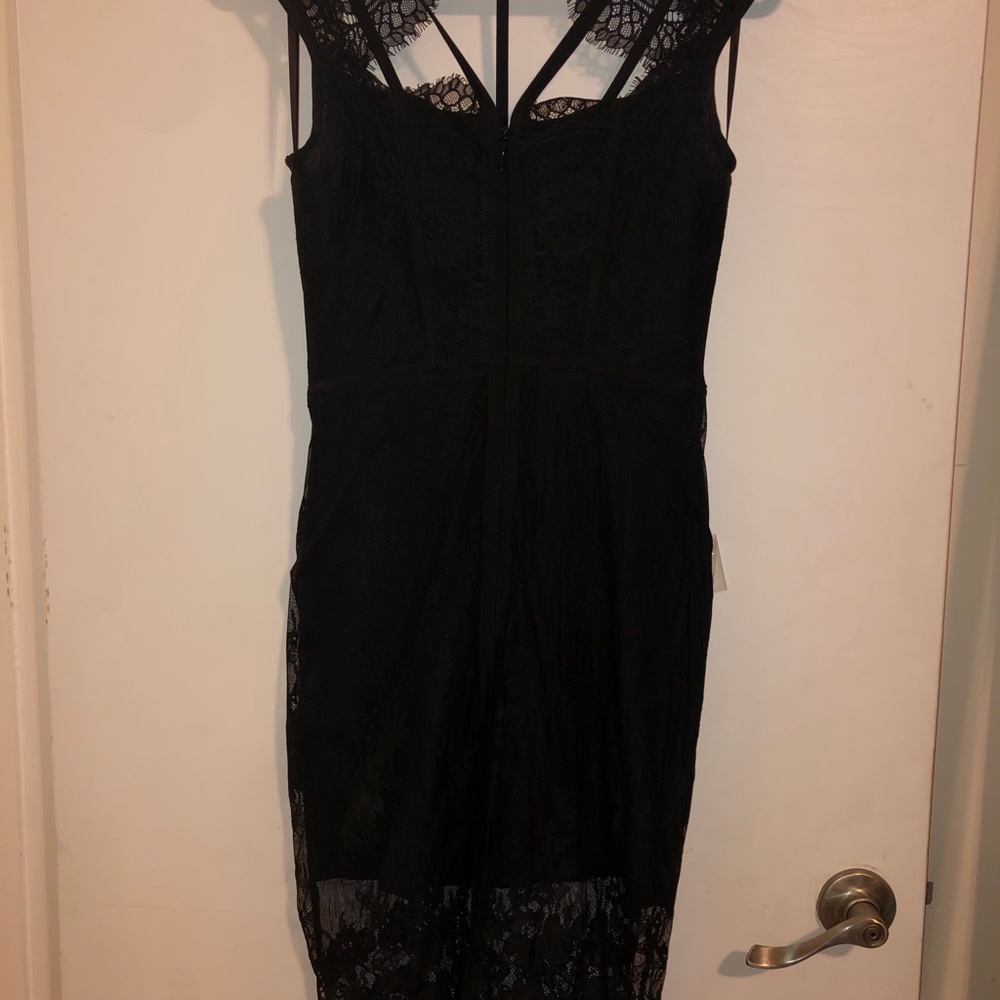 Black lace dress